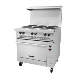 VULCAN 36" ELECTRIC RANGE 6 FRENCH PLATES, STD OVERSIZED OVEN ~ EV36S-6FP480