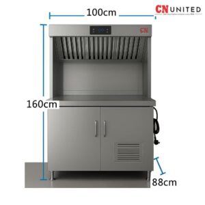 CN DUCTLESS VENTILESS RANGE HOOD STAINLESS STEEL WORKSTATION ~ CN-DHC1.0